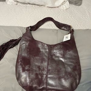 Purple metallic HOBO bag